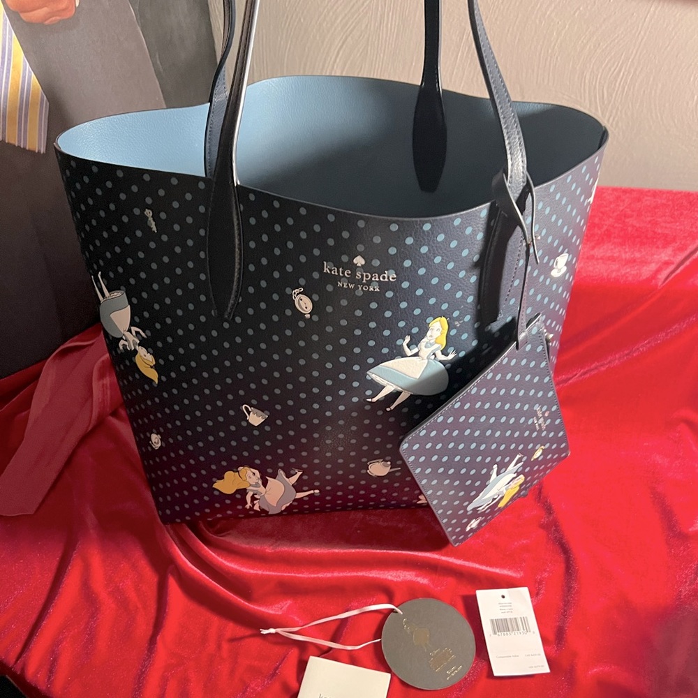 Kate Spade X Disney Alice In Wonderland Reversible Tote